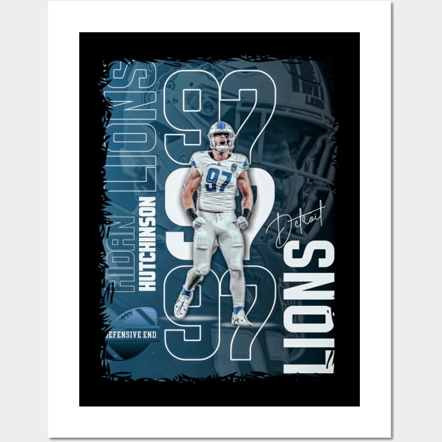 Aidan Hutchinson 97 Wall Art by NFLapparel